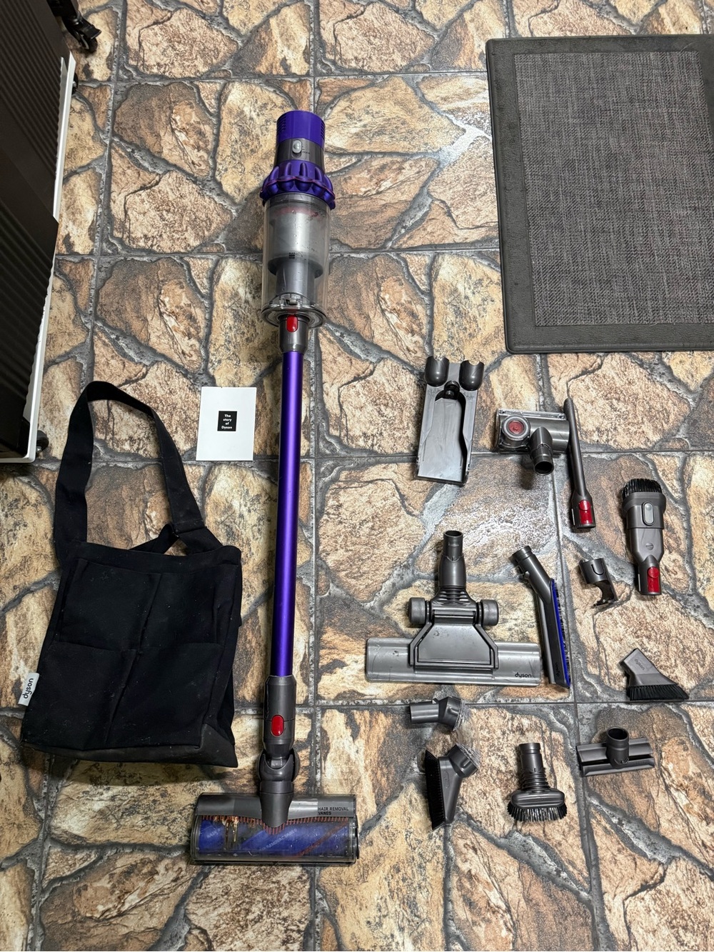 Dyson V11 cordless stick vacuum -purple with all additional accessories